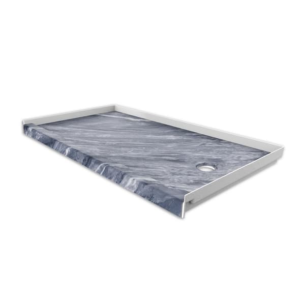 FlexStone 30 in. x 60 in. Single Threshold Shower Base with Right Hand Drain in Beaumont