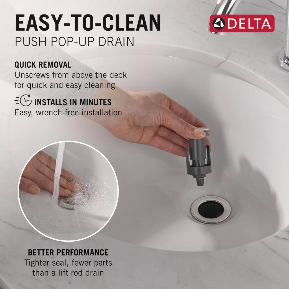 Chrome Single Handle Pull-Down Bathroom Faucet with Brass Handle