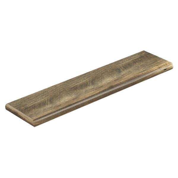Cap A Tread Ann Arbor Oak 47 in. L x 12-1/8 in. D x 1-11/16 in. H Laminate Left Return to Cover Stairs 1 in. Thick