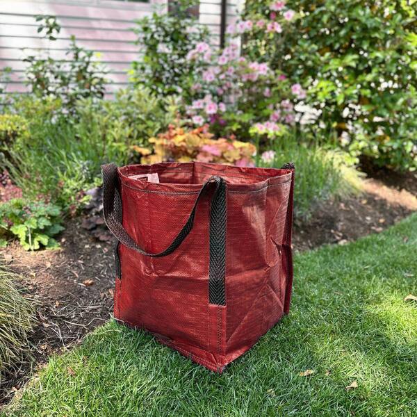 DURASACK 22 Gal. Red Polypropylene Storage Tote Reusable Lawn and