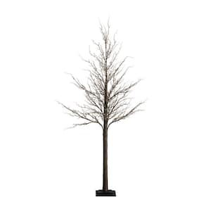 6 ft. Pre-Lit Artificial Twig Tree with 480 Warm White LED Lights