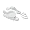 White Sash Window Latch – B-191 Spring-Loaded Tilt Latch For Single/Double Hung Vinyl Or Aluminum Windows (Single Piece)