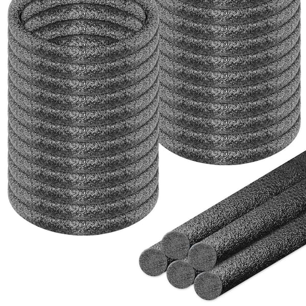 NVNOO 1/4 in. x 33 ft. Foam Backer Rod for Gaps Concrete Crack Filler, Black