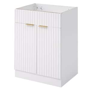 23 in. W x 16.8 in. D x 33.10 in. H Modern Bathroom Vanity, Bath Vanity Cabinet without Top in White