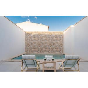 Golden White Ledger Panel 9 in. x 24 in. Splitface Quartzite Wall Tile (36 cases/162 sq. ft./pallet)