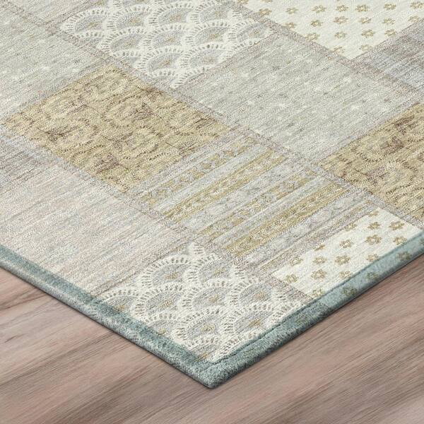 Chantille Machine Washable Indoor/Outdoor Abstract ACN2923 Ivory 10 ft. x 14 ft. Area Rug