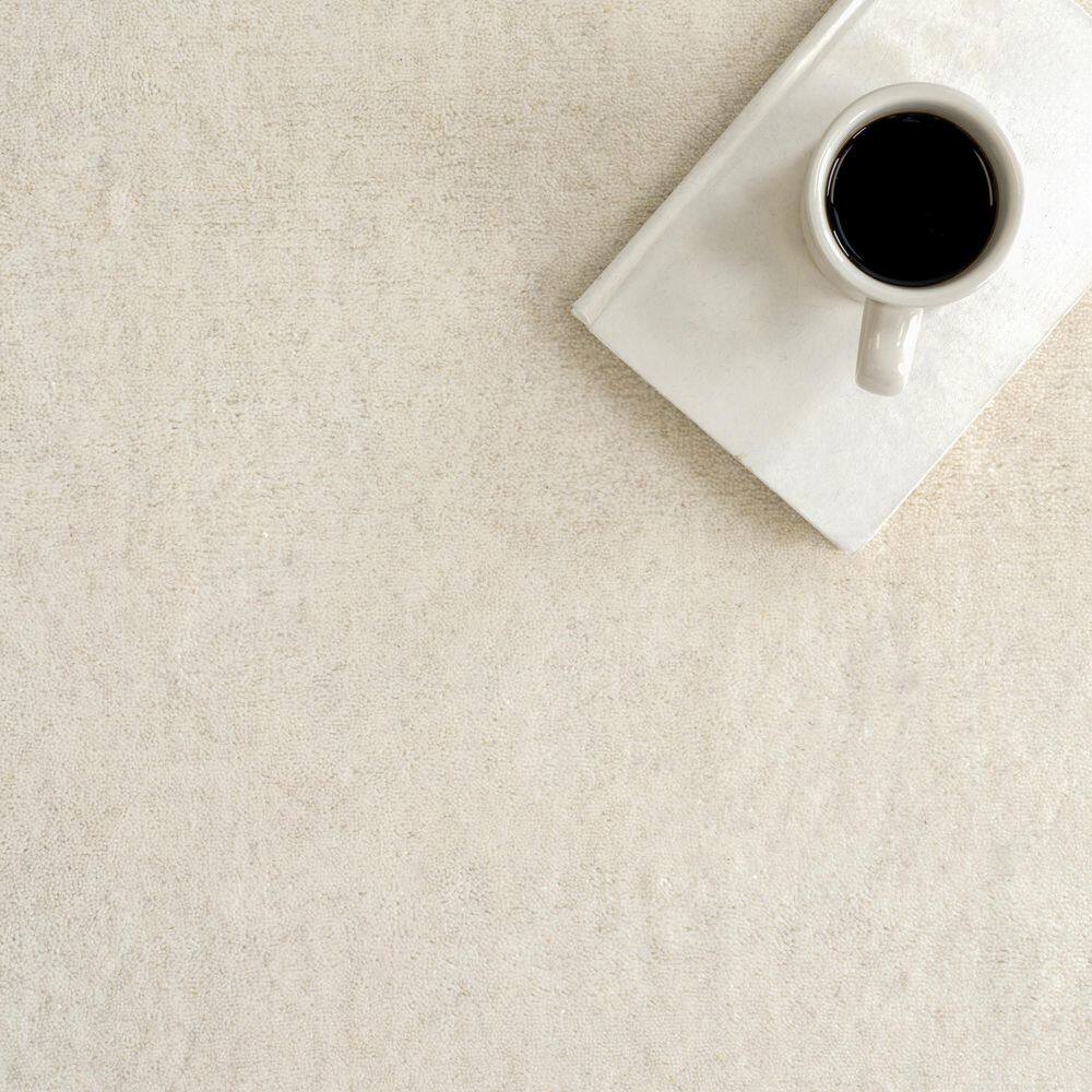 Maru Ivory Handmade Wool Rectangular Area Rug 8' x 10'