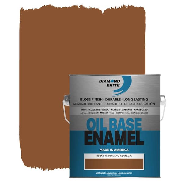 Diamond Brite Paint 3200 Series 1 Gallon 3235 Chestnut High Gloss Oil Base Enamel Paint