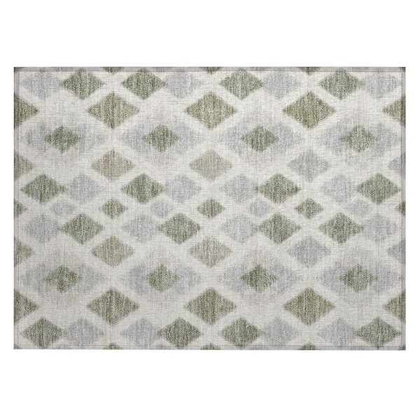 Chantille Machine Washable Indoor/Outdoor Abstract ACN3021 Ivory 2 ft. x 3 ft. Accent Rug