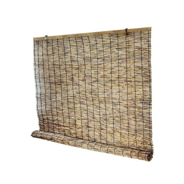 34 in. x 64 in. Bamboo Reed Roll Shade with Lifter Used to Shade the Sun and Decorate the Room