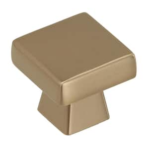 Blackrock 1-3/16 in. L (30 mm) Golden Champagne Square Cabinet Knob