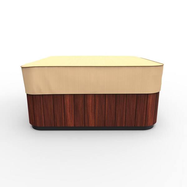 Budge Sedona Medium Tan Outdoor Square Hot Tub Cover