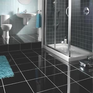 Absolute Black 12 in. x 12 in. Honed Granite Floor and Wall Tile (10 sq. ft./Case)