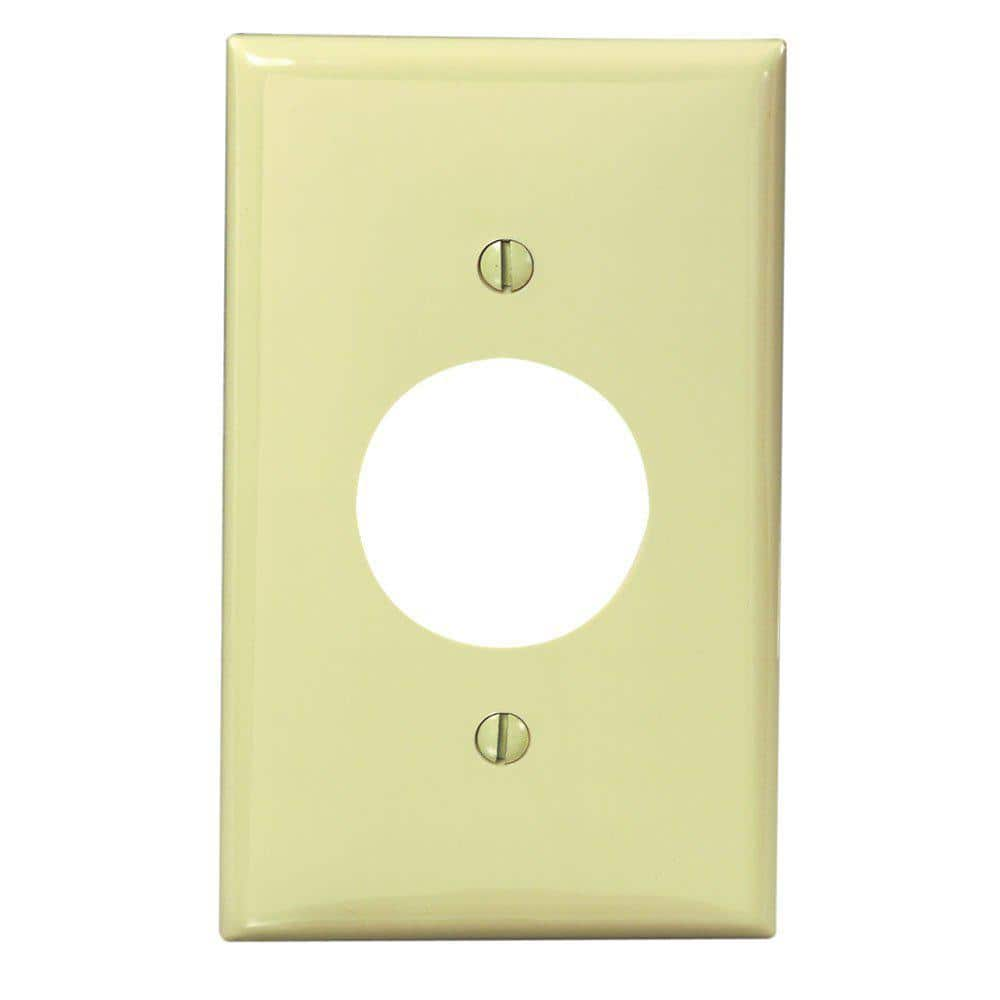 UPC 078477493359 product image for 1-Gang Ivory Single Outlet/Receptacle Nylon Standard Wall Plate (1-Pack) 80704-I | upcitemdb.com