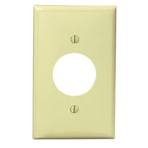 Ivory 1-Gang Single Outlet Wall Plate (1-Pack)
