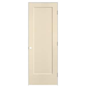 28 in. x 80 in. 1-Panel Lincoln Park Left-Hand Hollow Core Golden Hay Molded Composite Single Prehung Interior Door