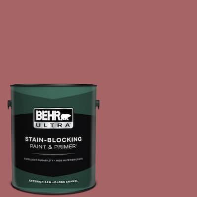 1 gal. #PPU1-06 Rose Marquee Semi-Gloss Enamel Exterior Paint & Primer