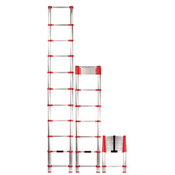 XTEND + CLIMB 10.5 ft. Telescoping Aluminum Extension Ladder with 225 lbs. Load Capacity Type II Duty Rating