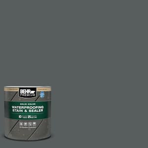 1 qt. #N500-6 Graphic Charcoal Solid Color Waterproofing Exterior Wood Stain and Sealer
