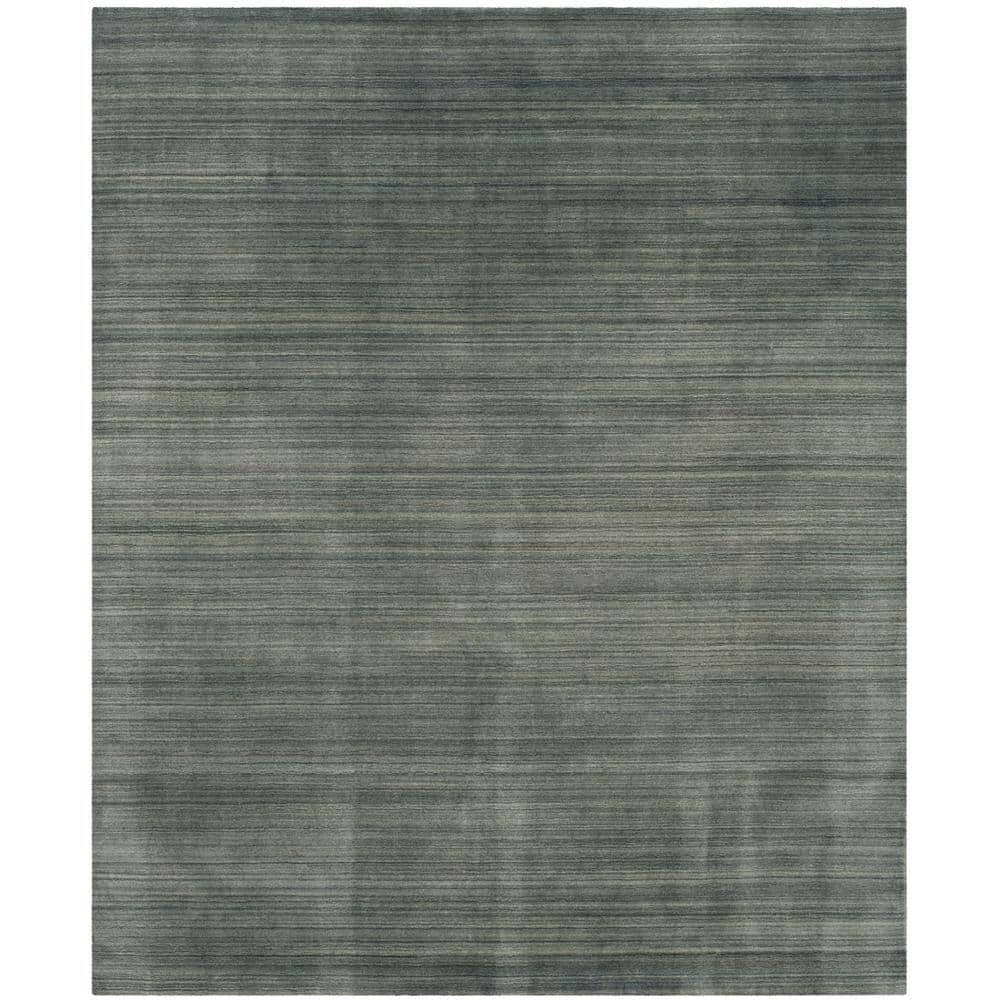 SAFAVIEH Himalaya Slate/Blue 8 ft. x 10 ft. Solid Area Rug HIM820C-8 ...