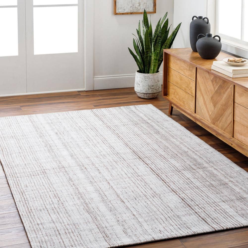 Sammy Off-White Hand-Woven Synthetic 6' x 9' Area Rug