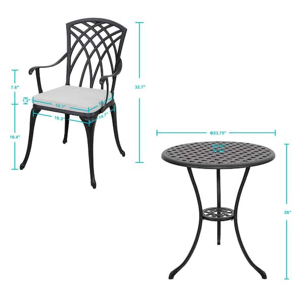 Aluminium discount bistro sets