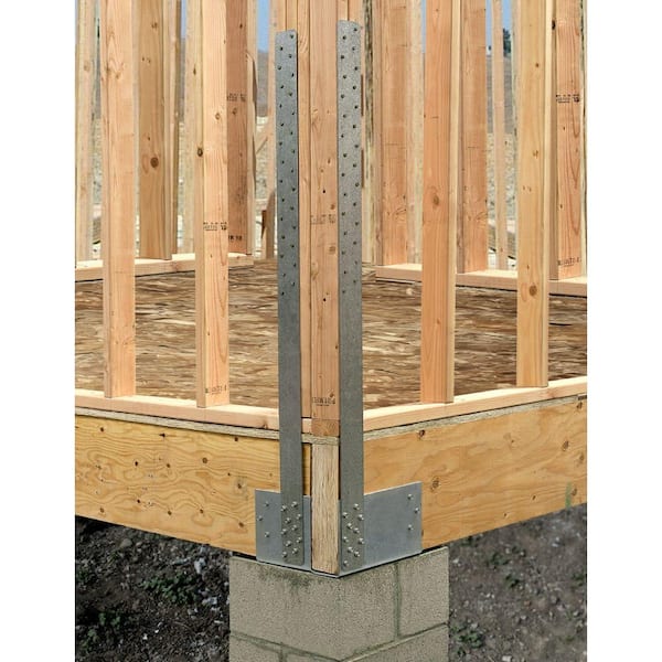 ECCLQM 5-1/2 in. L-Shape End Column Cap for Masonry with SDS Screws
