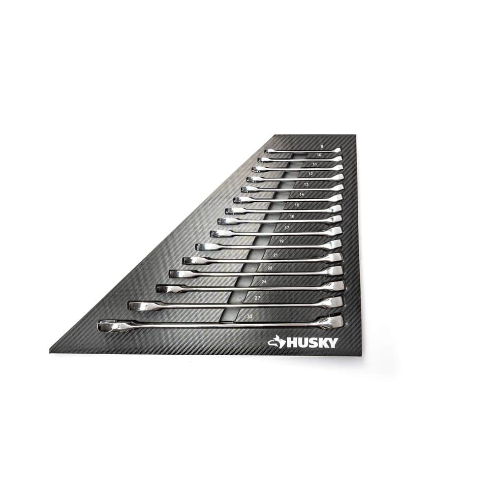 Husky Metric Combination Wrench Set with EVA Storage Tray (15-Piece) HCW15PCEVACMBM