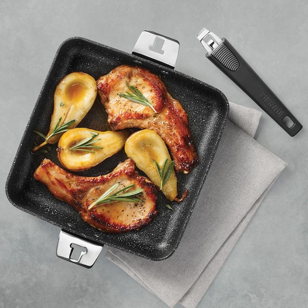 The Rock by Starfrit 11 Deep-Fry Pan with Lid & Bakelite Handles & 9.5  Fry Pan with Bakelite Handle