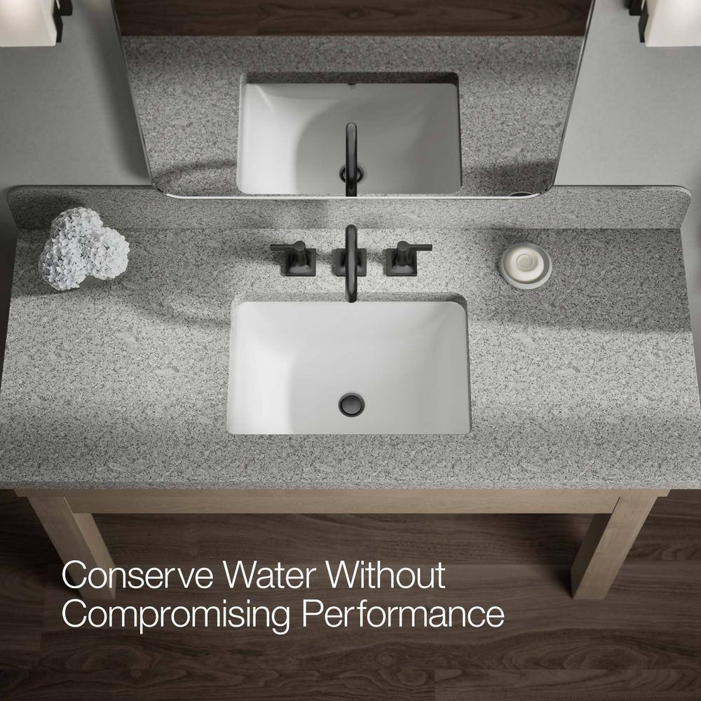 Matte Black Brass Widespread Bathroom Sink Faucet with Clicker Drain