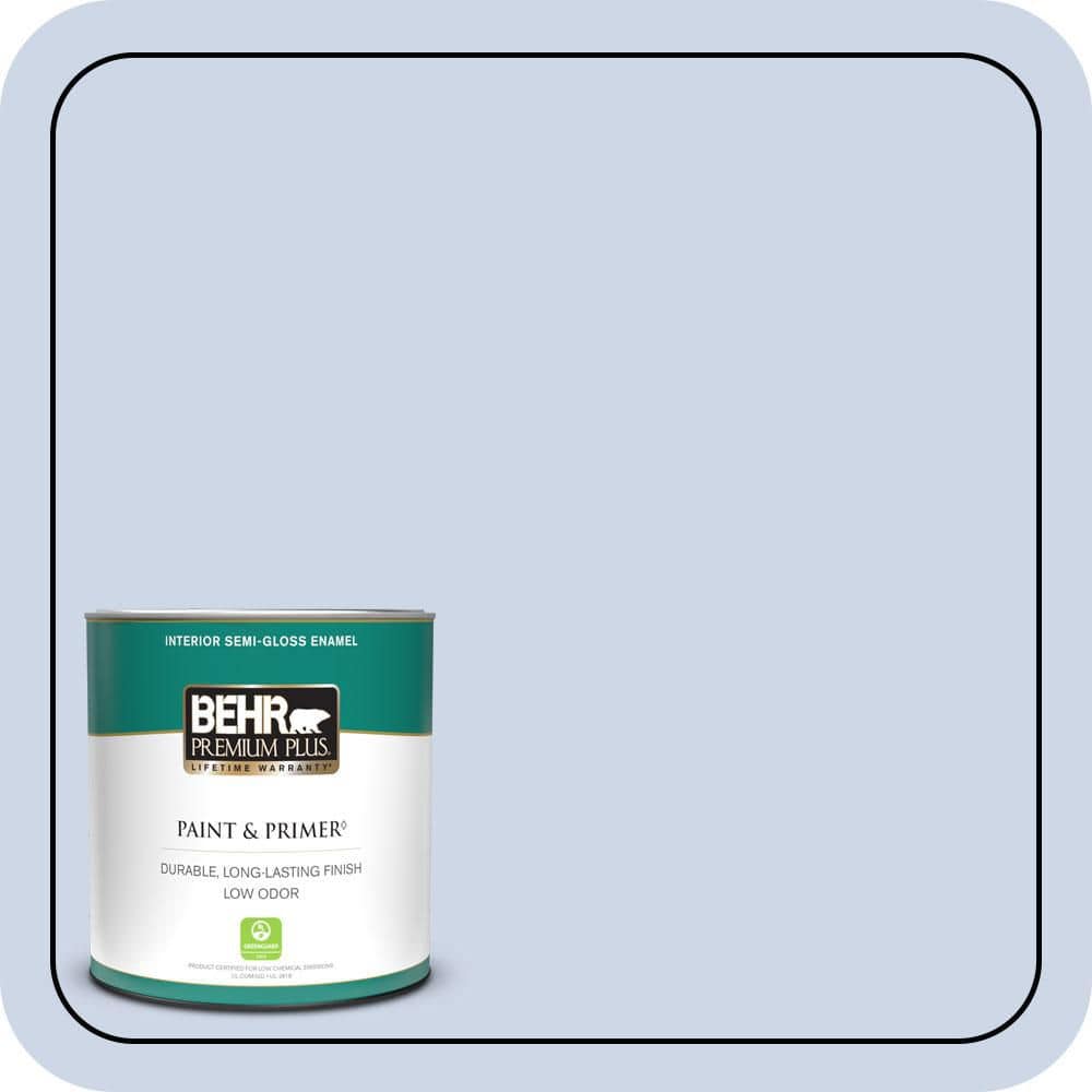 1 qt. #590A-2 Monet Lily Semi-Gloss Enamel Low Odor Interior Paint & Primer price history on PriceWatchPro