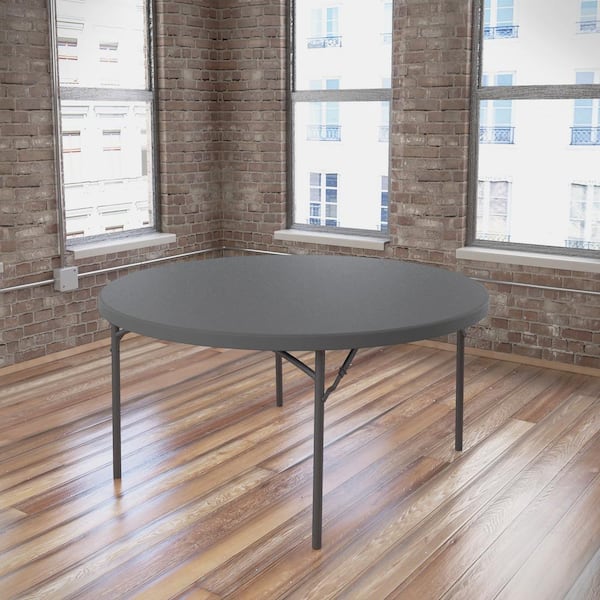 Rubberwood Bi fold Round Folding Table Small Round / Square - Temu