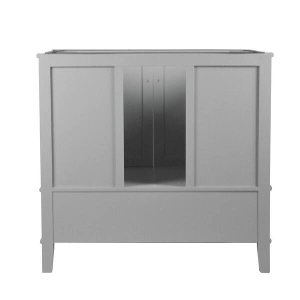 Bathroom Vanities Outlet Atlanta Renovate for LessColumbia 59 Double Vanity,  Ash Gray, Radiant Gold w/ Glossy White Composite Top
