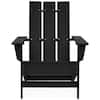 DUROGREEN Aria Black Recycled Adirondack Chair