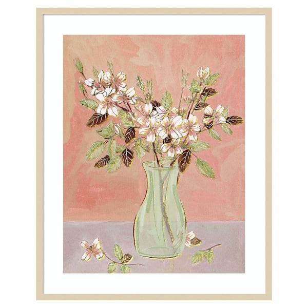 Amanti Art Here Comes the Bloom II by Melissa Wang 33 in. W x 41 in. H. Wood Framed Wall Art Print Framed in Brown