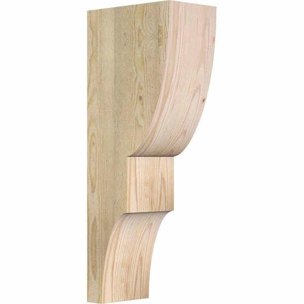 Ekena Millwork 6 in. x 10 in. x 26 in. Douglas Fir Ridgewood Rough Sawn Corbel