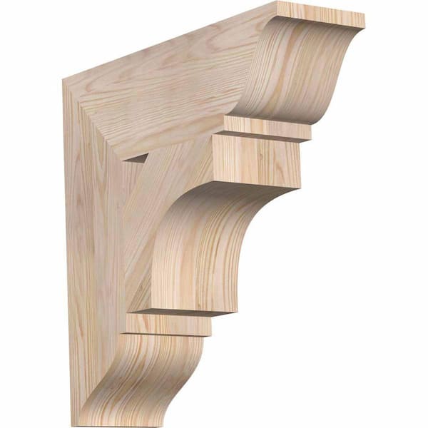 Ekena Millwork 5.5 in. x 22 in. x 18 in. Westlake Traditional Smooth Douglas Fir Bracket