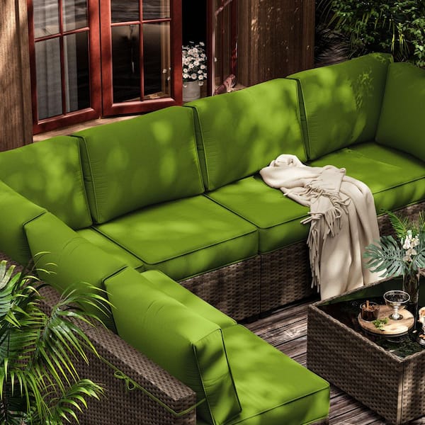 Kimunuk 14-Piece Outdoor Patio Cushion Cover, UV and Waterproof