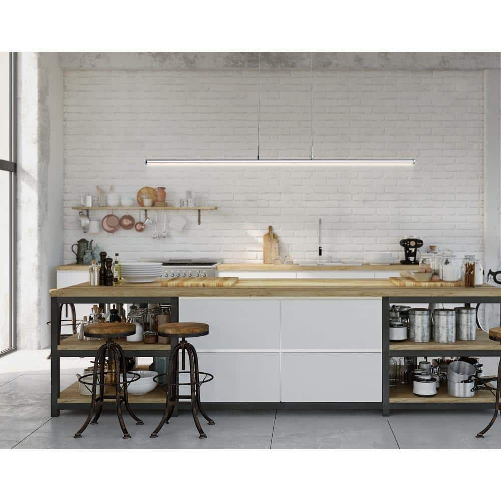 Conley 39.5" Chrome LED Linear Pendant Light