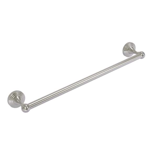 Allied Brass Sag Harbor Collection 24 in. Wall Mounted Single Towel Bar in Satin Nickel
