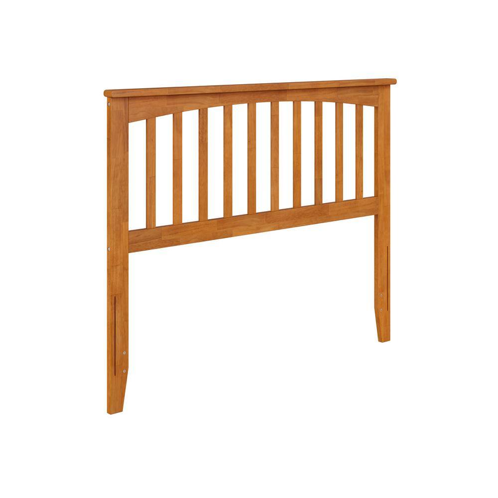 Mission Full Light Toffee Wood Headboard with USB Charger