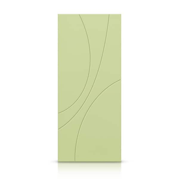 CALHOME 42 in. x 80 in. Hollow Core Sage Green Stained Composite MDF Interior Door Slab