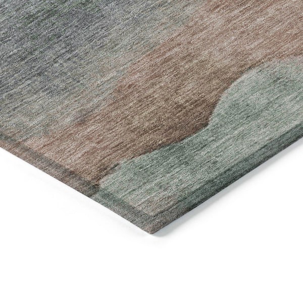 Chantille Machine Washable Indoor/Outdoor Abstract ACN1966 Salmon 8 ft. x 10 ft. Area Rug