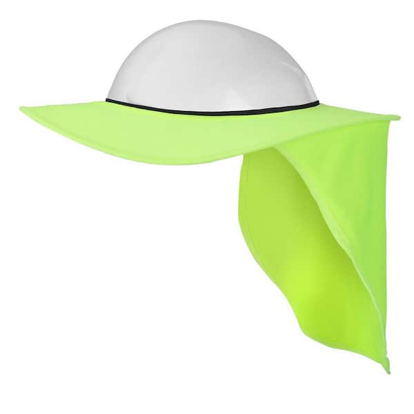 Lime Hard Hat Brim with Shade