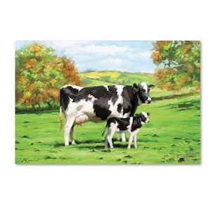 12 in. x 19 in. "Cow And Calf" by The Macneil Studio Printed Canvas Wall Art