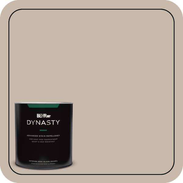BEHR DYNASTY 1 qt. #N230-3 Armadillo One-Coat Hide Semi-Gloss Enamel Interior Stain-Blocking Paint & Primer