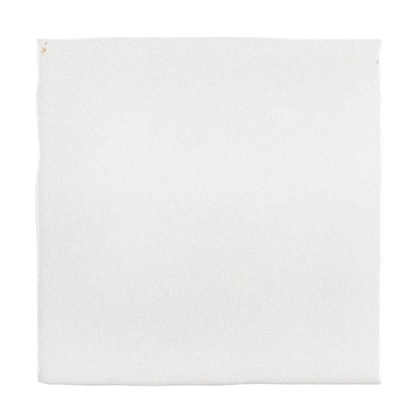 Take Home Tile Sample-Maisie Lane Zellige White 4 in. x 4 in. Matte Ceramic Wall Tile Sample