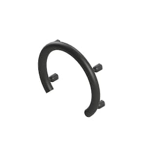13 in. Concealed Screw Grab Bar Accent Ring, Designer Luxury Grab Bar, ADA Compliant Up to 500 lbs. in Matte Black
