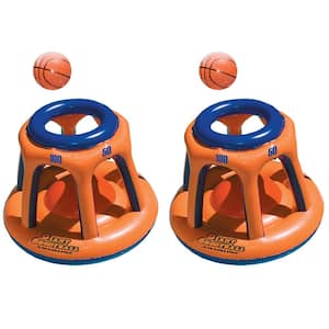 Basketball Hoop Giant Shootball Inflatable Swimming Pool Toy (2-Pack)