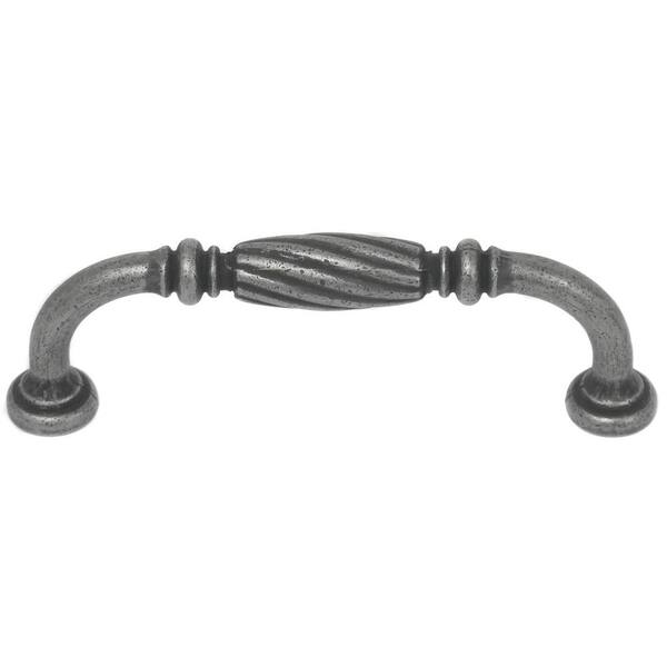 MNG Hardware French Twist 5 in. Center-to-Center Distressed Pewter Bar Pull Cabinet Pull